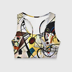 Женский спортивный топ Поперечная линия - Василий Кандинский