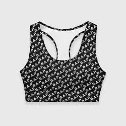 Топик спортивный женский B A P black n white pattern, цвет: 3D-принт
