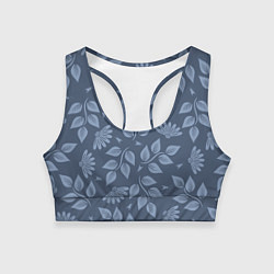 Топик спортивный женский Цветочный набор с насекомыми, цвет: 3D-принт