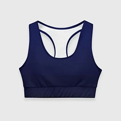 Топик спортивный женский Градиент глубокий синий, цвет: 3D-принт