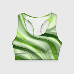 Топик спортивный женский Объемные складки, цвет: 3D-принт
