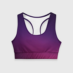 Топик спортивный женский Малиновый градиент, цвет: 3D-принт