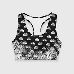 Женский спортивный топ Алан Вейк узор