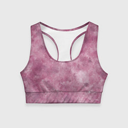 Топик спортивный женский Текстура камня родонита, цвет: 3D-принт