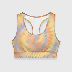 Топик спортивный женский Tie-Dye дизайн, цвет: 3D-принт