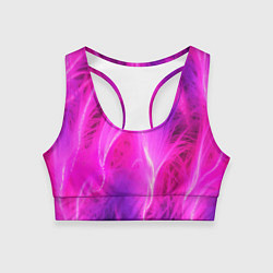 Топик спортивный женский Pink abstract texture, цвет: 3D-принт