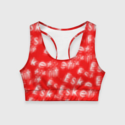 Топик спортивный женский Esskeetit Lil Pump, цвет: 3D-принт