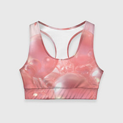 Топик спортивный женский Розовые шары, цвет: 3D-принт