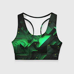 Женский спортивный топ Визуальные иллюзии в геометрии