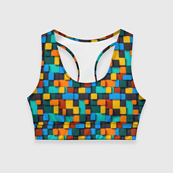 Женский спортивный топ Абстракция стикеры