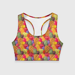 Женский спортивный топ Экзотические фрукты