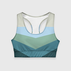 Топик спортивный женский Пентопалитра, цвет: 3D-принт