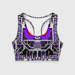 Топик спортивный женский Броня шоквейва трансформеры, цвет: 3D-принт