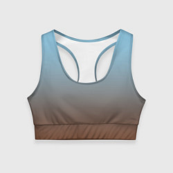 Топик спортивный женский Текстура градиент, цвет: 3D-принт