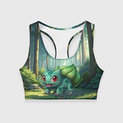 Топик спортивный женский Bulbasaur pokemon, цвет: 3D-принт