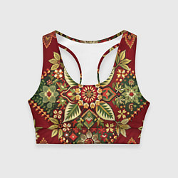 Женский спортивный топ Стиль советского ковра узоры и орнамент