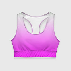 Топик спортивный женский Gradient color pink, цвет: 3D-принт