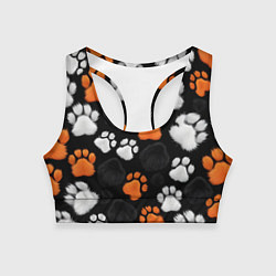 Женский спортивный топ Мохнатые лапки