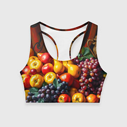 Женский спортивный топ Фруктовый натюрморт