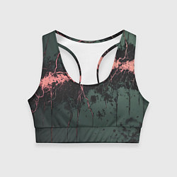 Женский спортивный топ Гранж потертая текстура