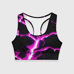 Топик спортивный женский Color pink black, цвет: 3D-принт