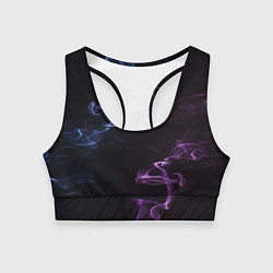 Женский спортивный топ Color black blue pink