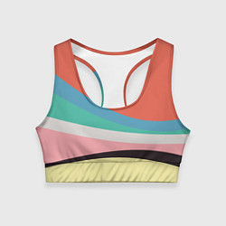 Топик спортивный женский Спектр июнь, цвет: 3D-принт