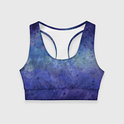 Женский спортивный топ Абстракция - blue tunnel