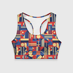Женский спортивный топ Геометрический карнавал