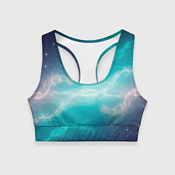 Женский спортивный топ Галактическое сияние небес