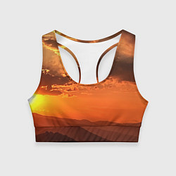 Женский спортивный топ Закат на перевале актопрак