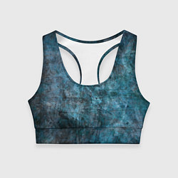 Женский спортивный топ Абстракция - dark blue