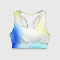 Женский спортивный топ Color yellow blue white