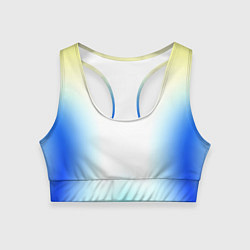 Женский спортивный топ Color yellow blue white