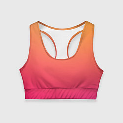 Женский спортивный топ Color orange pink