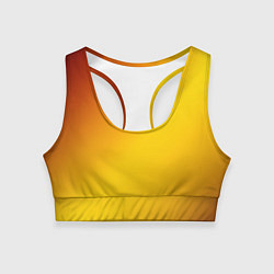 Женский спортивный топ Color yellow red gradient