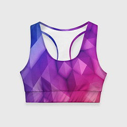 Топик спортивный женский Абстракция, цвет: 3D-принт