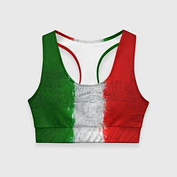 Топик спортивный женский Italian, цвет: 3D-принт