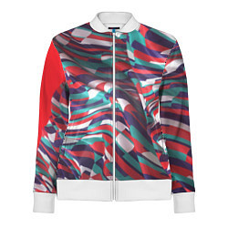 Олимпийка женская Трехмерная абстракция, цвет: 3D-белый