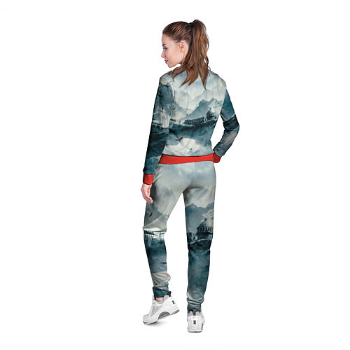 Женская олимпийка Skyrim Warrior / 3D-Красный – фото 4