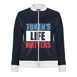 Олимпийка женская TOKENS LIFE MATTERS, цвет: 3D-белый