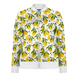 Олимпийка женская Лимоны, цвет: 3D-белый