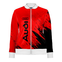 Олимпийка женская AUDI АУДИ, цвет: 3D-белый