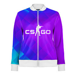 Олимпийка женская CS GO Disco Tech v2, цвет: 3D-белый