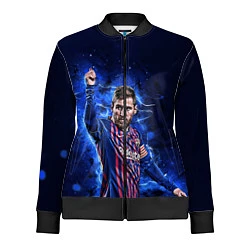Олимпийка женская Lionel Messi Barcelona 10, цвет: 3D-черный