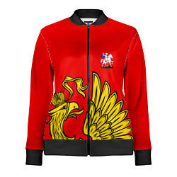 Олимпийка женская Двуглавый орел Россия орел, цвет: 3D-черный