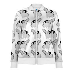 Олимпийка женская Почитта в стиле manga, цвет: 3D-белый