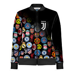 Олимпийка женская JUVENTUS LOGOBOMBING SPORT, цвет: 3D-черный