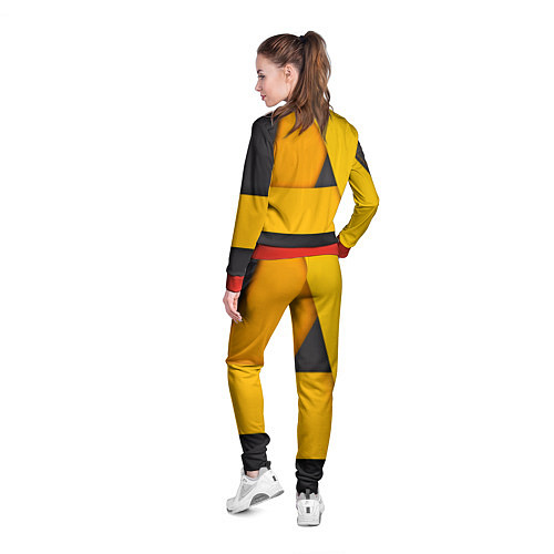 Женская олимпийка Honda - Yellow / 3D-Красный – фото 4