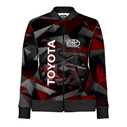 Олимпийка женская Toyota тойота abstraction, цвет: 3D-черный